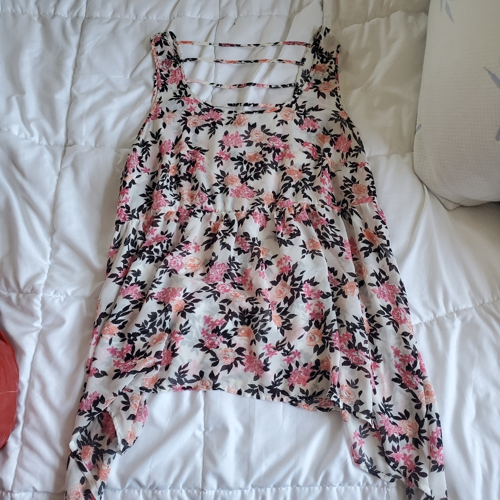 Torrid sharkbite babydoll top